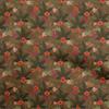 Cotton Flex Dark Olive Green Fabric Florals Diy Clothing Quilting Fabric Print Fabric By Yard 40 Inch