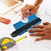 Zinc Zinc Alloy Edge Duplicator Plastic Contour Profile Gauge Profile Measuring Angle Ruler  For Wood Working