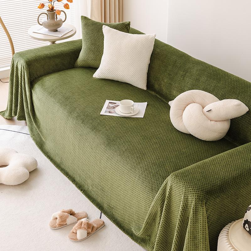 Universal Sofa Towel High Sense Autumn and Winter Sofa Blanket Plush Dustproof Sofa Cover Cloth