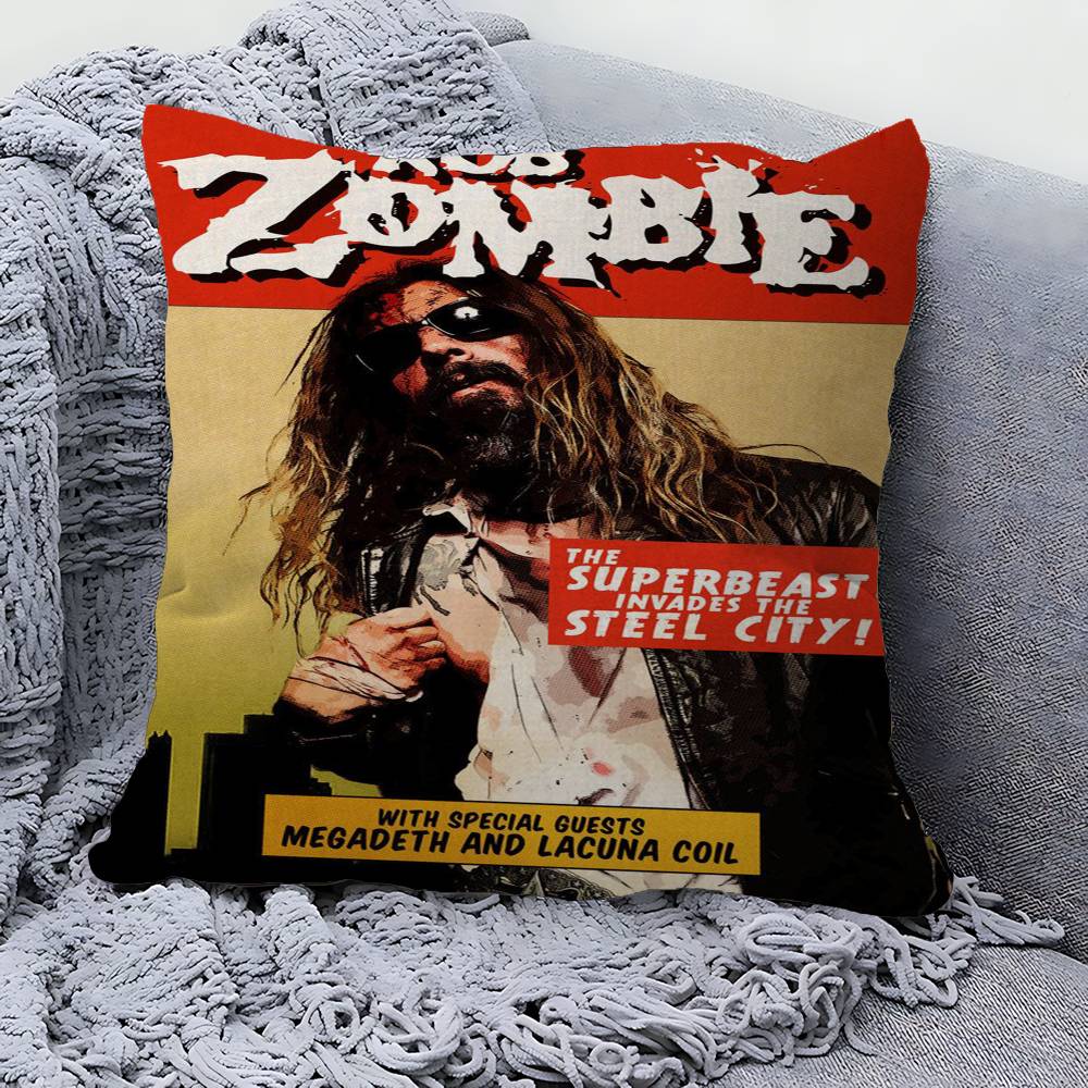Rob Zombie Personalized Pillow Cover Kids Bedroom Wild Party Decor Pillowcase kid Birthday shower Gift