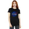 NASA Womens/Ladies Insignia Distressed Logo Cotton Boyfriend T-Shirt