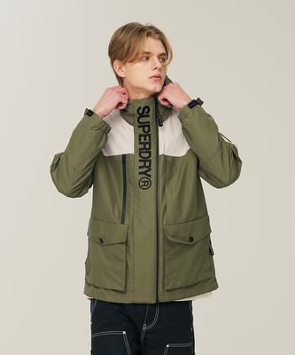 Ветровка Superdry Signature Хаки Зеленый