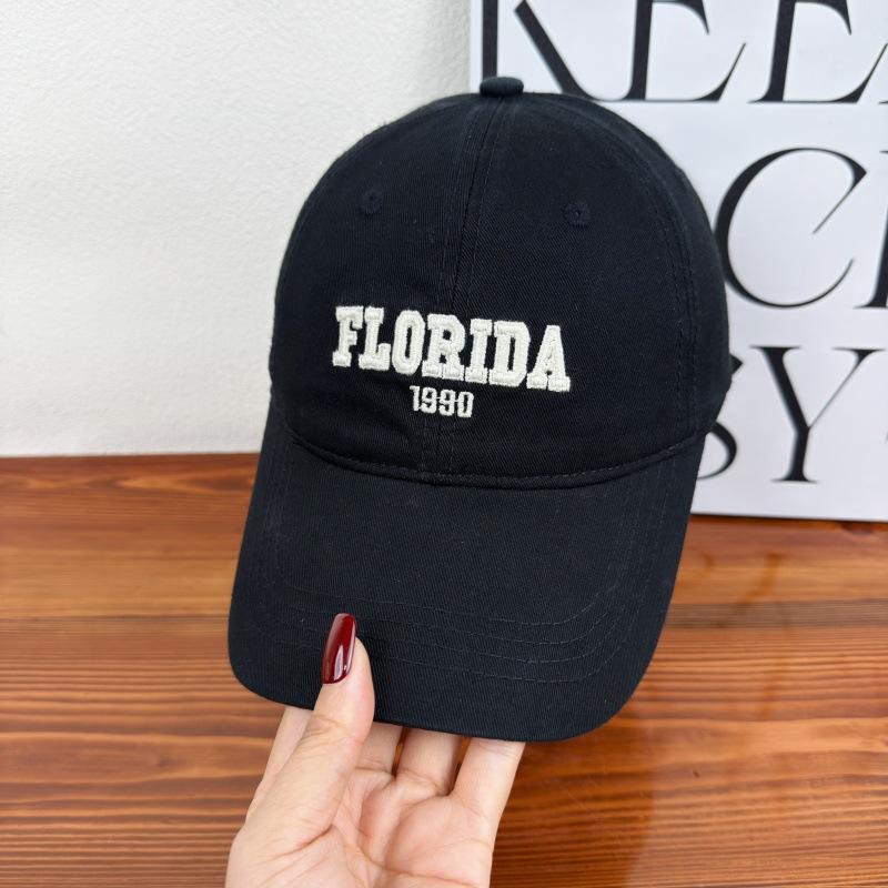 Baseball cap children's new spring and autumn soft top versatile sunscreen visor embroidered letter cap men
