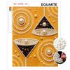 DIY Pearl Bead Painting Kit for Adults and Beginners. Sparkling Geometric Abstract Art. Handmade Home Wall Decor and Gifts
