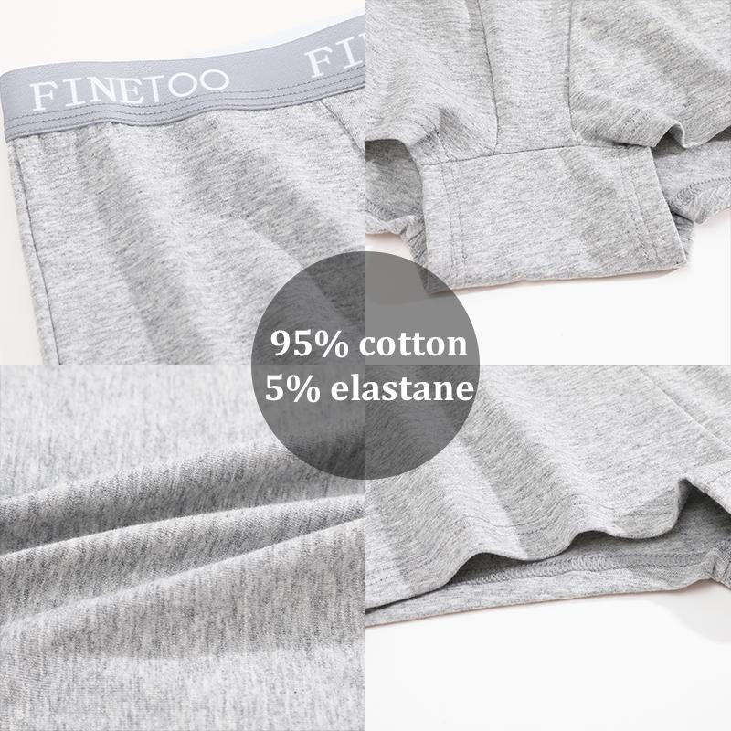 FINETOO 2Pcs/Set Low Waist Women's Underwear Cotton Boxer Plus Size Short Pants For Lady Sexy High Stretch Underwear S-XXL Brief