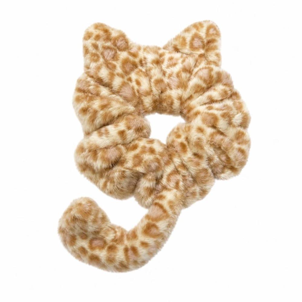 Plush Fabric Plush Cat Headband Cat Shape Plush Scrunchies Kitten Headband For Girls Women
