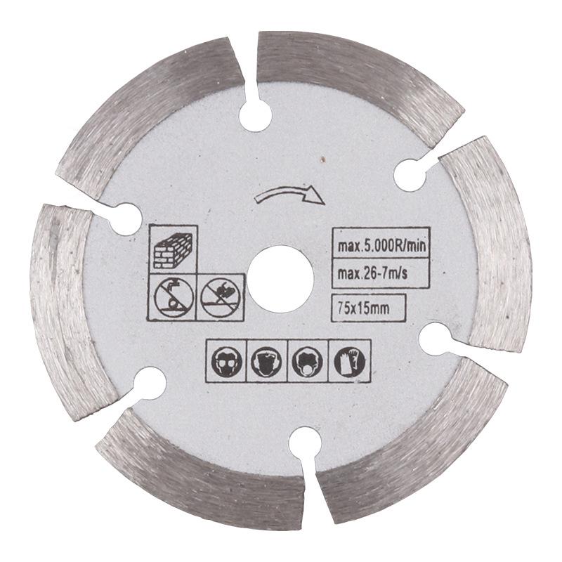 Мини-лезвие для угловой шлифовальной машины 3 дюйма - отрезной диск 75 мм для дерева, металла и плитки, внутреннее отверстие 10 мм