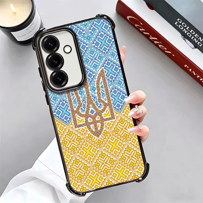 Украина Эстетичный Мягкий Чехол Для Телефона Для Samsung A17 A27 A07 A37 A57 A16 A56 A15 A55 A14 A54 A13 A53 A26 A36 A25 A35 A24 A34 A23 A3