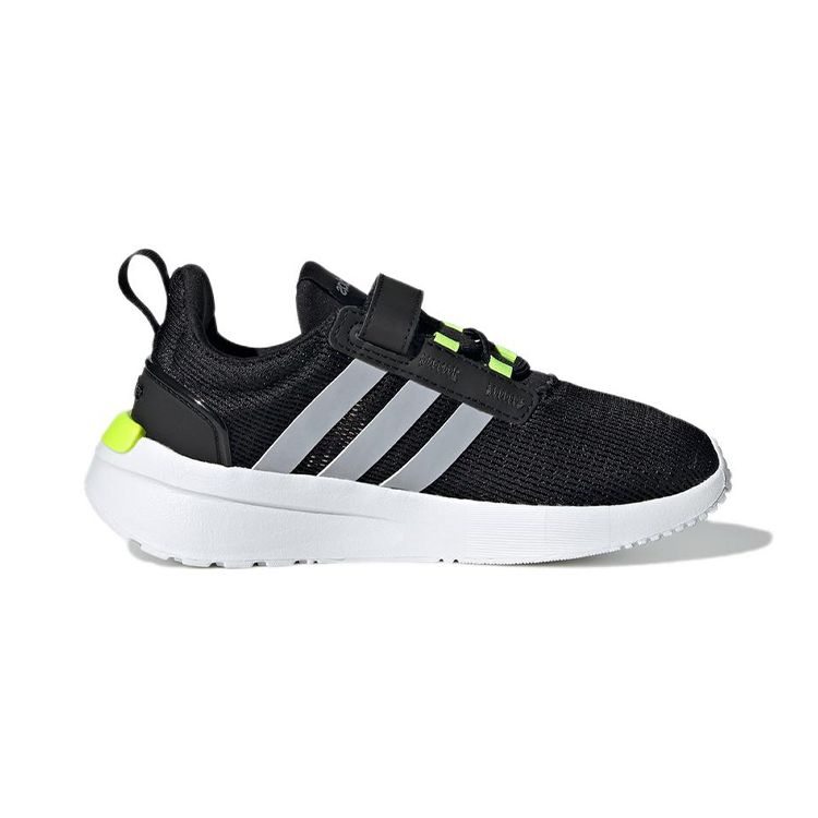 Adidas Racer TR21 Little Kid Black Solar Yellow Детские кроссовки Core-Black Halo-Silver GW8079
