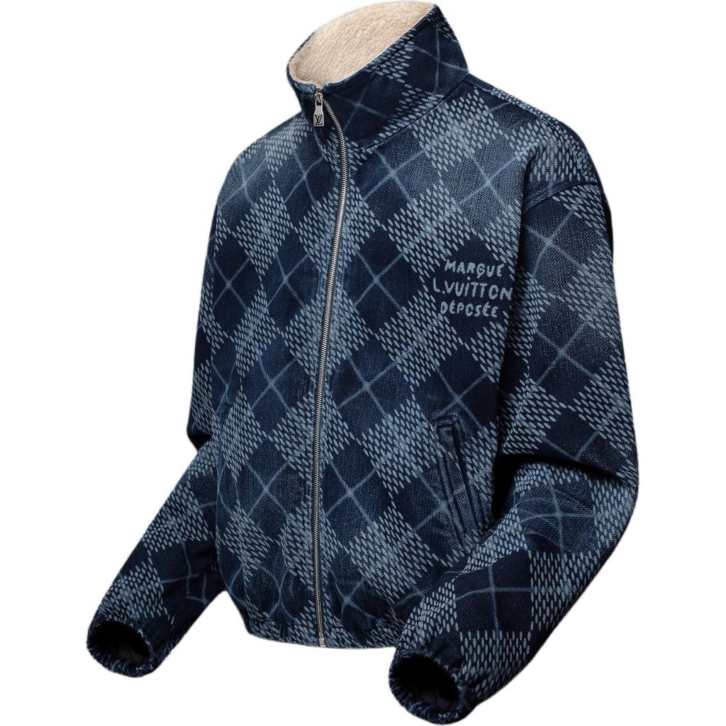 Джинсовый флисовый блузон Lv 1AGINO