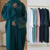 Loriya 2024 Solid-Color Trim Robe Cardigan LR707