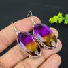 Bi-Color Tourmaline Gemstone 925 Sterling Silver Gift Jewelry Earring 2.17" B6t73
