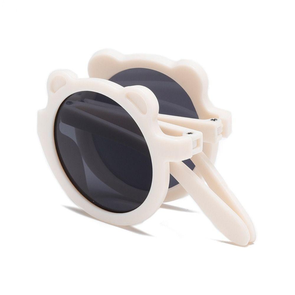 Bear Shape Children's Glasses Solid Color Eyewear Accessories Foldable Glasses Children's Party