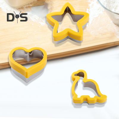 Форма для резки сэндвича, креативное сердце, звезда, круглая квадратная форма динозавра, форма для выпечки блинов, пищевой нелипкий тостовый хлеб из нержавеющей стали