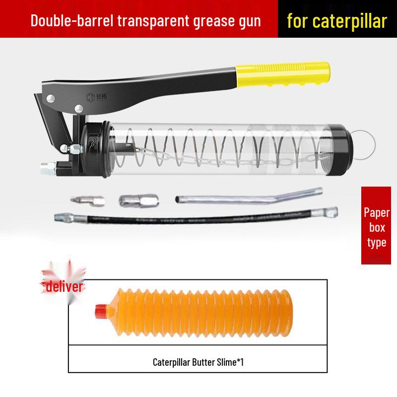 Ручной двухцелевой пресс-шприц для смазки Caterpillar с четырехскоростными запирающими клещами и плоской головкой