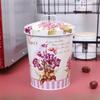Элегантная жестяная коробка-органайзер с крышкой, с дизайном розы, для дома, офиса и спальни