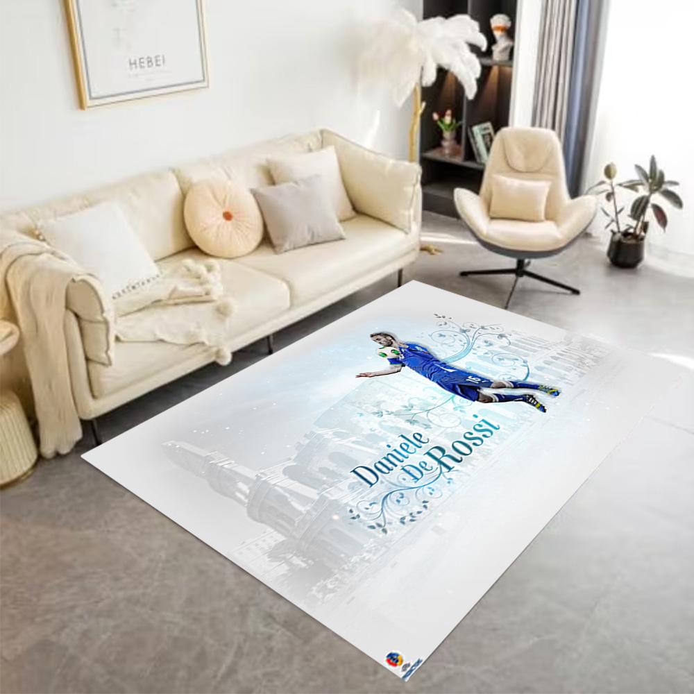Dynamic Football Player Artwork Floor Rug Office Rug Suitable for Living Rooms Dormitory Entryway Game Room Antislip Carpet Office home decor