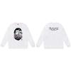 BAPE-Style Heavyweight Cotton Crewneck Sweatshirt Mens Oversized Streetwear Pullover Fall