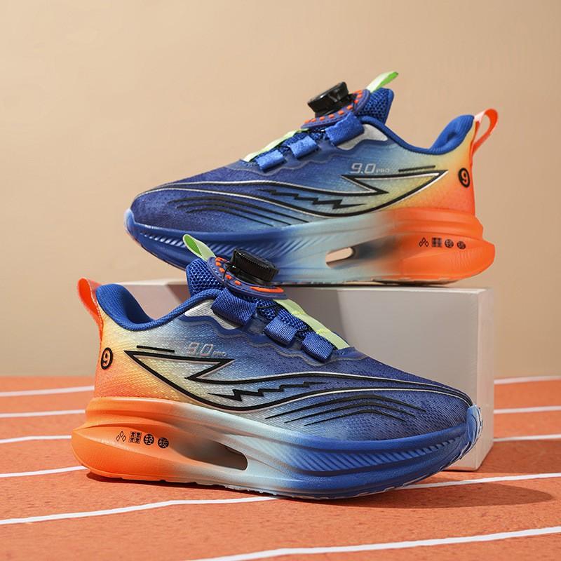 Boys Girls Kids Sneakers Breathable Lightweight Shock Absorbent Soft Sole Mesh Sport Shoes Children