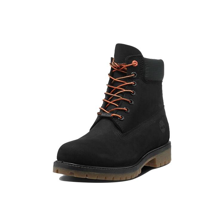 Timberland 6 Inch Premium Wide-Fit Boots 'Black Nubuck' Men's A1U7M