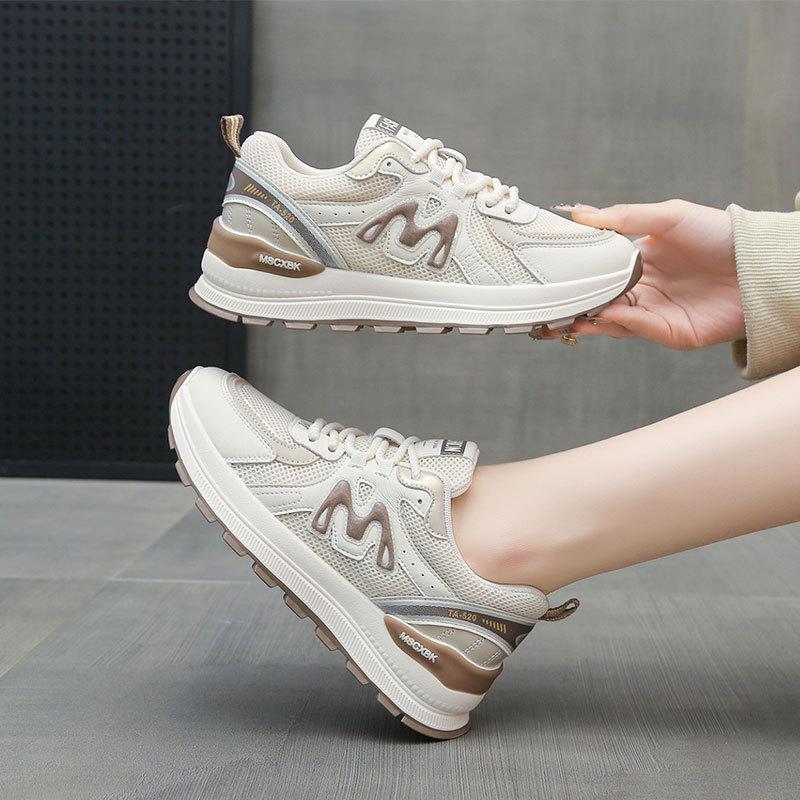 Sports and leisure shoes women's spring and summer 2025 new mesh Forrest Gump shoes casual soft sole lightweight dad shoes women