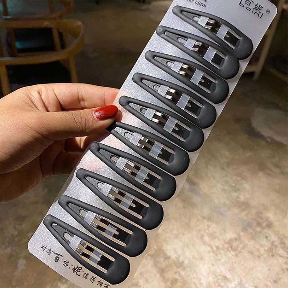 Shaped Makeup Hair Grip Hair Accessories Bangs Clip Hair Clips Black Barrettes Hairpins Set