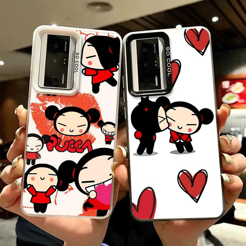 Мультяшный милый противоударный чехол для телефона Pucca Garu для Xiaomi Poco X7 X6 X5 X3 Pro F7 Ultra M8 Redmi 15C 15 14C 13C 12C 10C 13 12 10