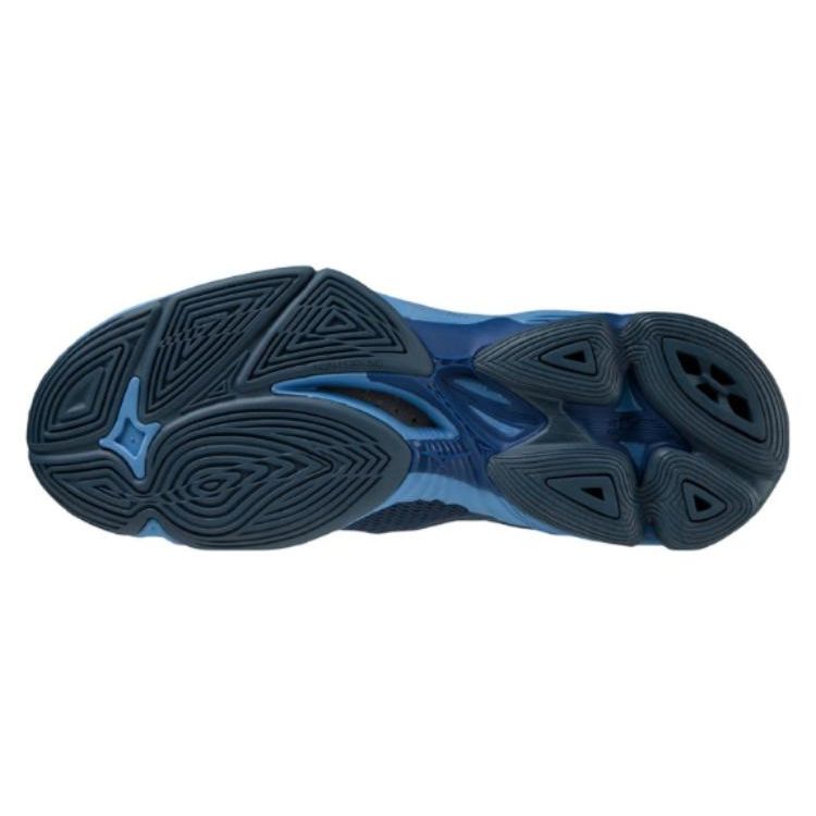 Mizuno Wave Lightning Z7 Удобная амортизация Нескользящие Прочные Дышащие Кроссовки с низким верхом для тренировок Унисекс Темно-синий V1GA220021