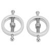 Metal Nipple Rings Adjust Size Rust Proof Punching Free Nipple Clamp Rings for Men and Women
