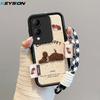 KEYSION Мультяшный Милый Плюшевый Вышитый Чехол для VIVO Y17S со Шнурком Мягкий Силиконовый Ударопрочный Чехол для Телефона для VIVO Y17S