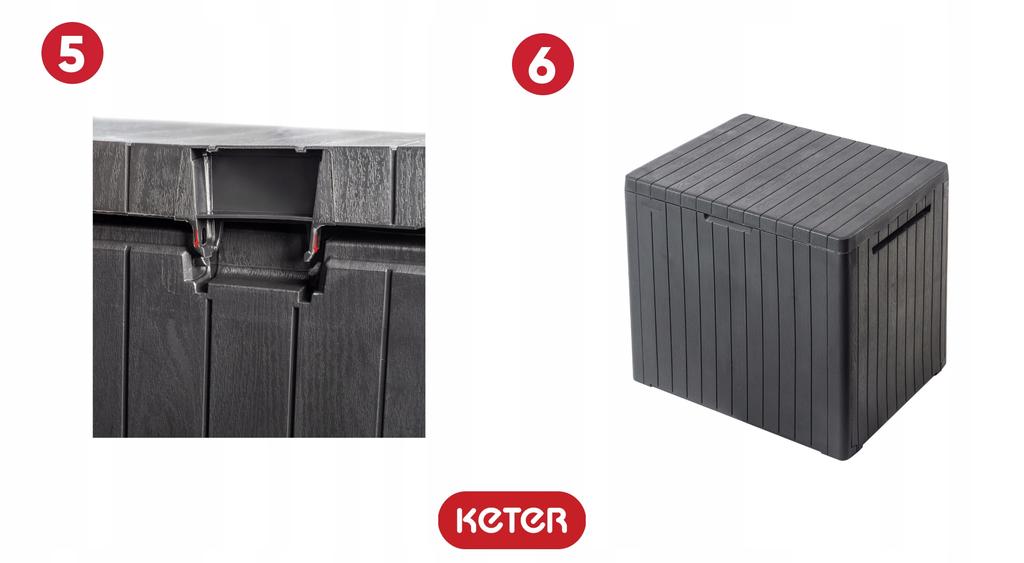 KETER Skrzynia Ogrodowa Balkonowa Schowek 113L