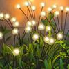 1/2/4pcs Solar Dandelion Lights 6 Heads Always On/flashing Lawn Lamp LED Landscape Lighting Garden Decoration Ground Plug Light
