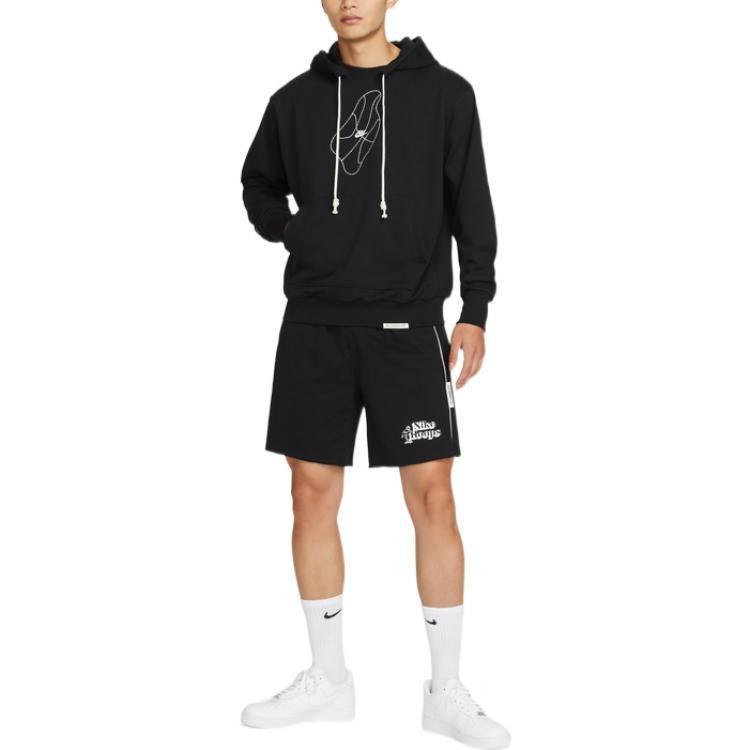 Nike Толстовки Мужские Черные С Капюшоном Умеренная Обычная DQ6104-010