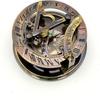 6.5cm Brass Handmade Brass Sundial Compass Beautiful Gift Item with Leather Box