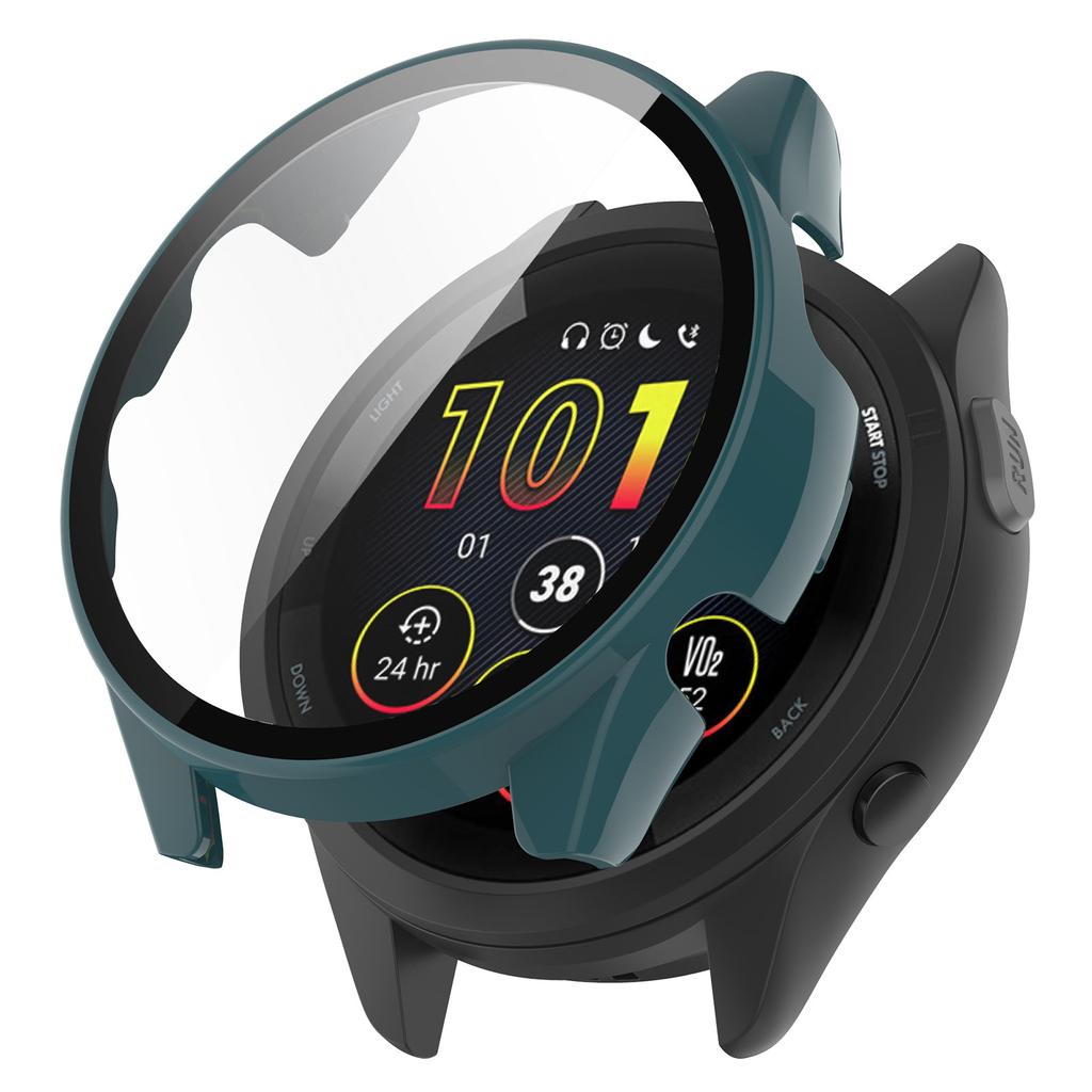 Полный защитный чехол для Garmin Forerunner 165, чехол-защитная пленка для экрана Forerunner165 Music, ПК 2-в-1, накладка-чехол + пленка из закаленного стекла