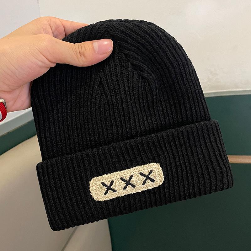 Шерстяная шапка для женщин на зиму в корейском стиле, большой окружности головы, универсальная вязаная шапка, нишевая мода, показывающая маленькое лицо, теплая шапка-балаклава от холода