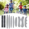 27Pcs/Set Cycling Helmet Sponge Pad Kit Breathable Washable Shock Absorbing Universal Mountain Road Bike Riding Helmet Padding Lining Cushion Kit