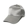 Luxury Satin Baseball Cap Shiny Adjustable Dad Hat for Women