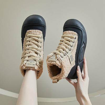 Зимние бархатные спортивные туфли на толстой подошве, увеличивающие рост, для досуга