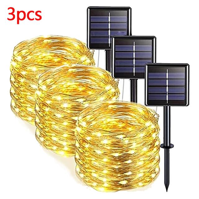 42M400Leds Солнечный светодиодный светильник, уличная гирлянда, садовая гирлянда на солнечных батареях, водонепроницаемая рождественская гирлянда для сада, украшение на открытом воздухе