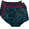 4Pcs Lace Panties Women's High Waist Underwear Sexy Hollow Transparent Lingerie Seamless Briefs