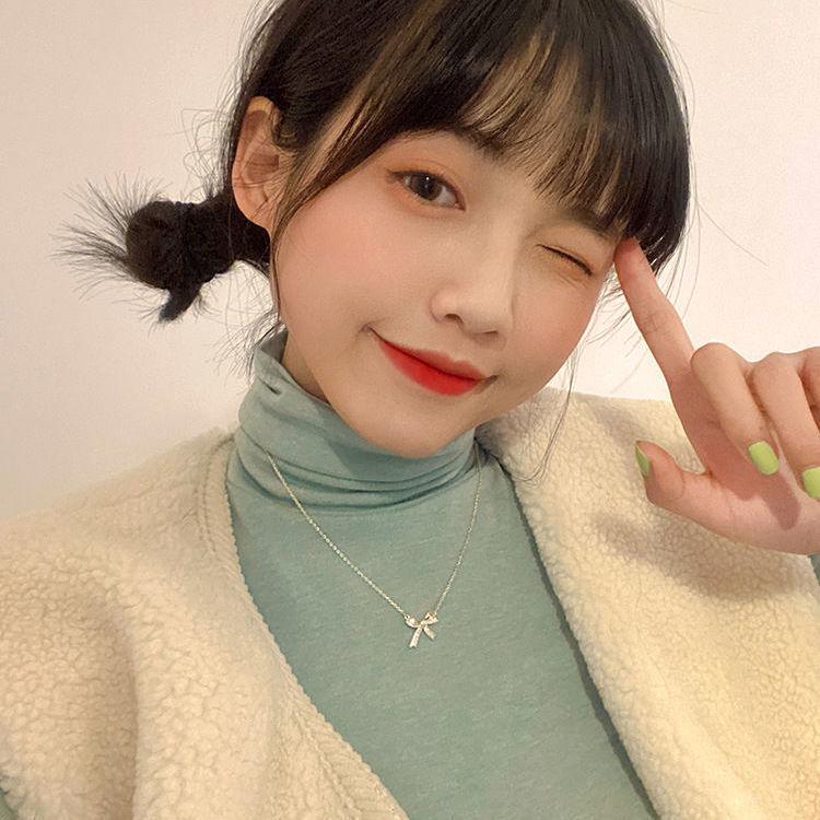 Женское легкое роскошное японское и корейское ожерелье-бантик - цепочка на ключицу 2022 года с эксклюзивным нишевым дизайном