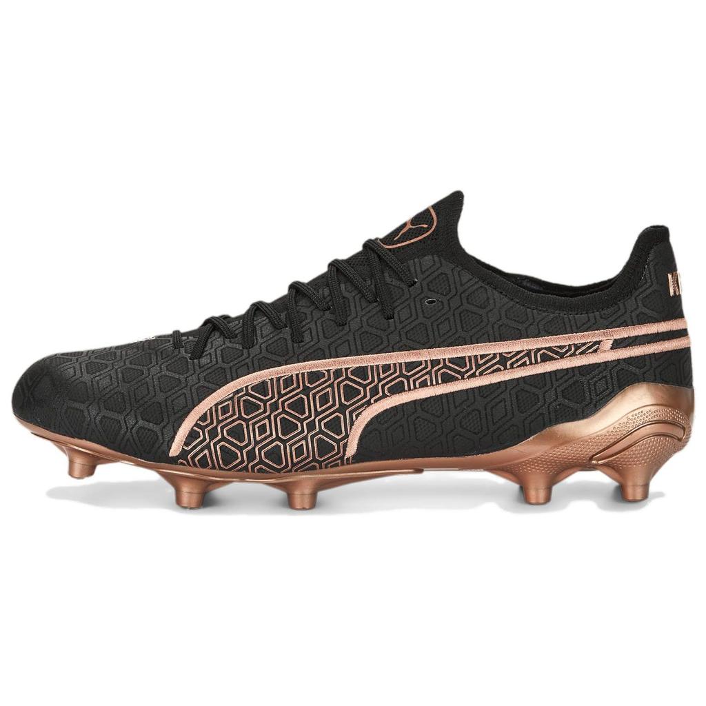 Puma King Ultimate Comfortable Lace-Up Versatile FG (Rubber Long Stud) Soccer Shoes Men Soccer Shoes Black 107554-01