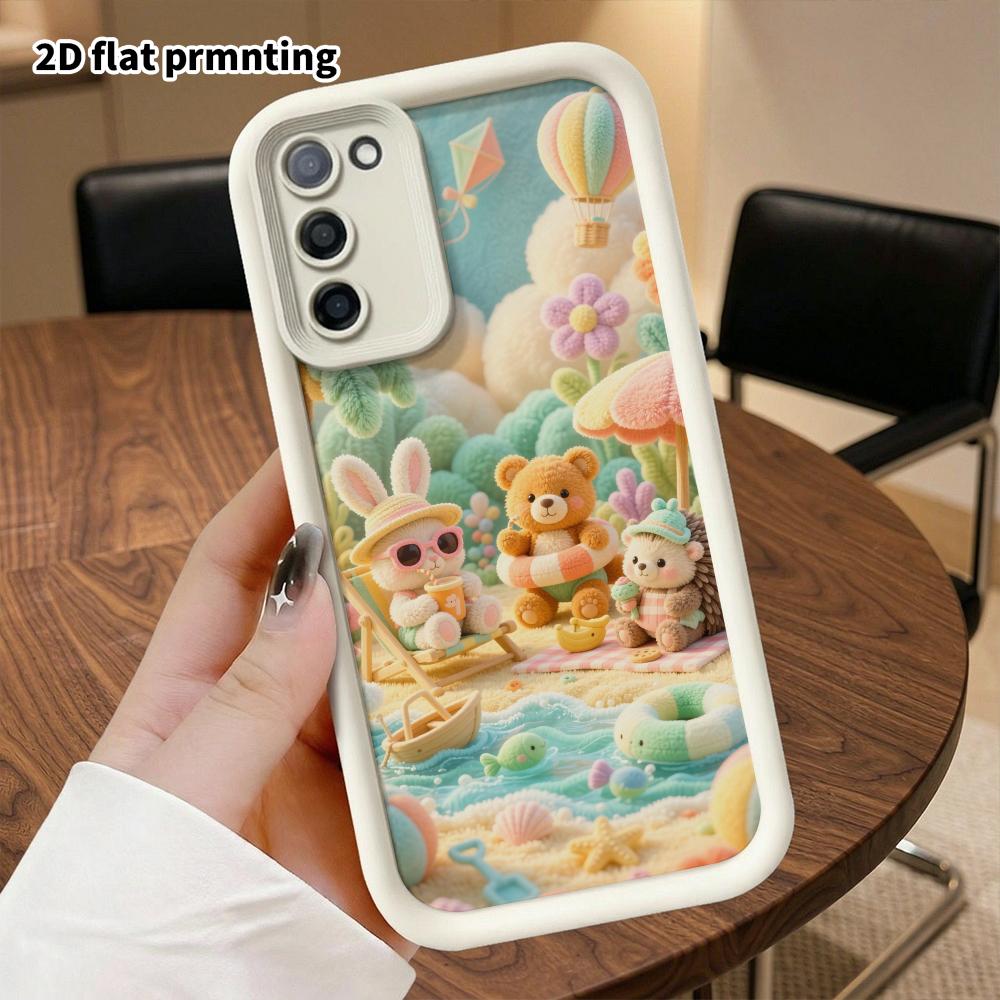 Phone Case: 2D flat, suitable for Samsung Galaxy A34 A35 M05 M06 S20 S22 S21 FE Plus 5G protective case, perfect for summer parties, Christmas, and Ha