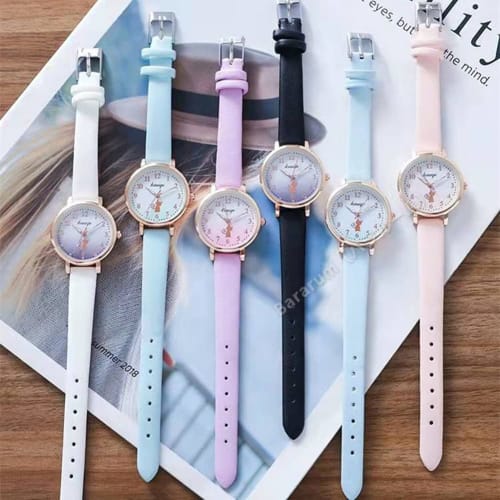 Cute Cat Watch with Genuine Leather Bell, Stylish Alloy Watch for Women, Durable and Lightweight, Perfect Gift for Girls, Boys, and Children, Perfect