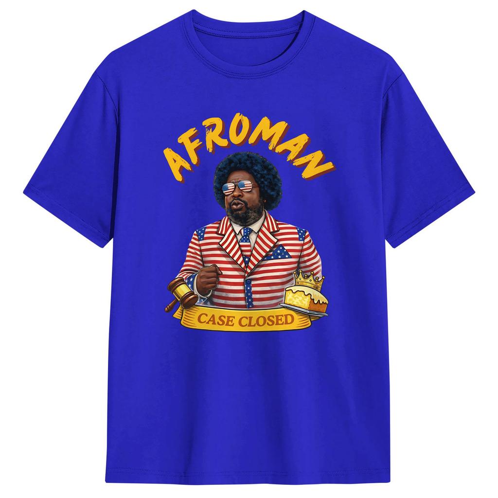 Mens Afroman Case Closed Funny T Shirt 100 Cotton Clothing Vintage Short Sleeve O Neck Tee Shirt 6XL TShirt