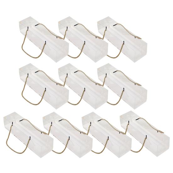 10 шт. с ремешком, прозрачные креативные коробки для упаковки рулетов для здорового торта, контейнеры для тортов