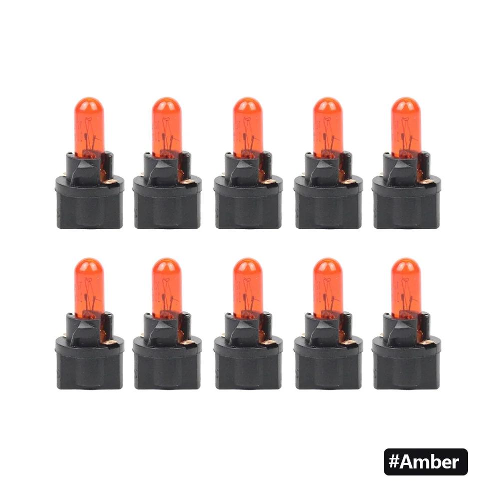 10 шт. T5 SMD LED Автомобильная лампа Автомобили Светодиод Измерительный прибор Панель приборов Лампочки Авто Внутренний Индикаторная лампа