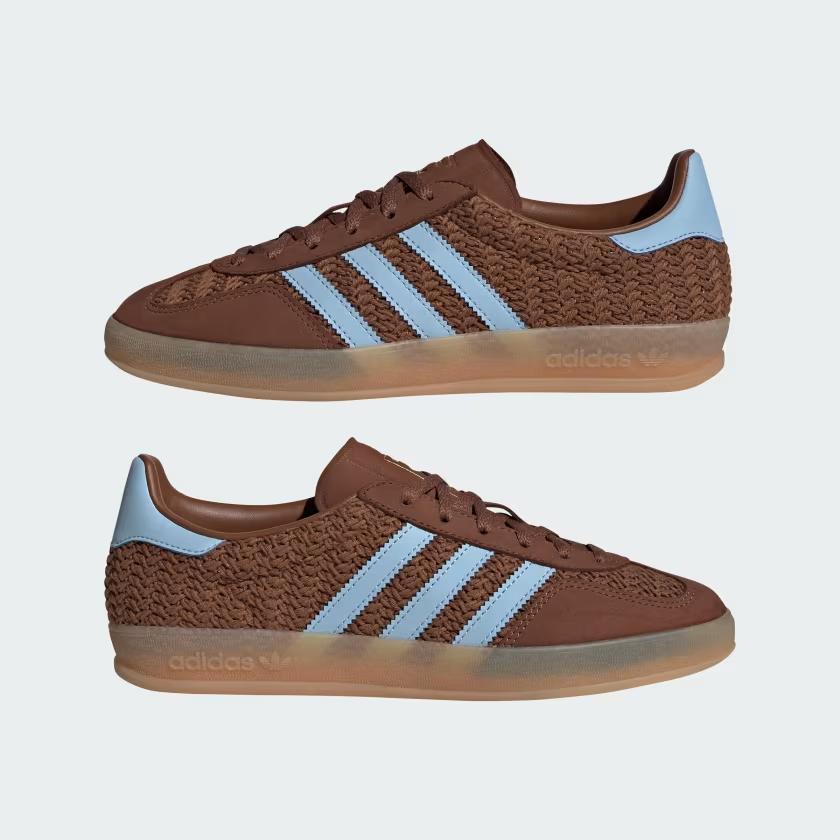 JS1417 adidas Originals Gazelle Indoor Б/у Коричневый Clear Sky Резина (Женский)