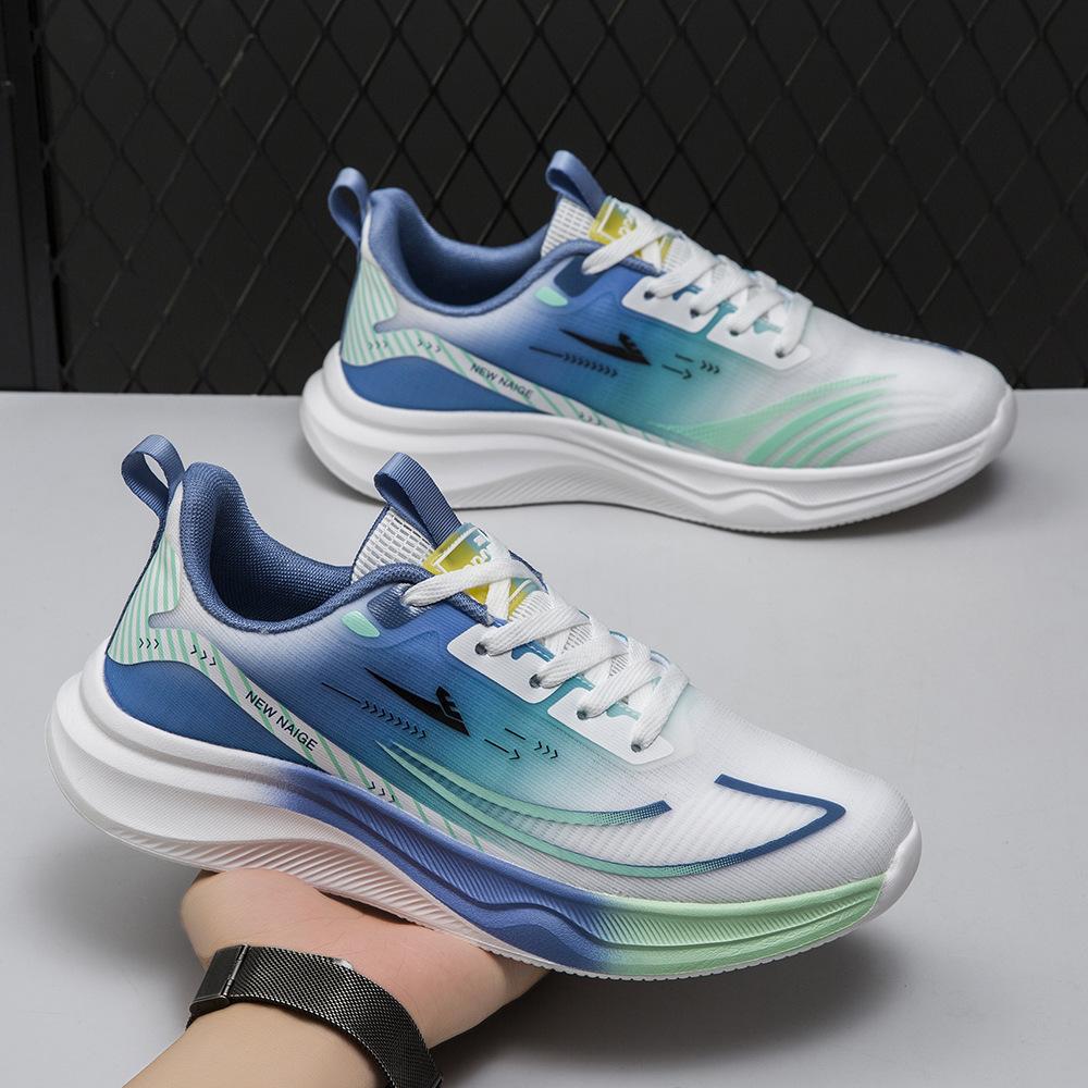 Пара кроссовок сетчатая дышащая легкая мягкая подошва модная универсальная трендовая мужская обувь для отдыха на открытом воздухе спортивная обувь для бега